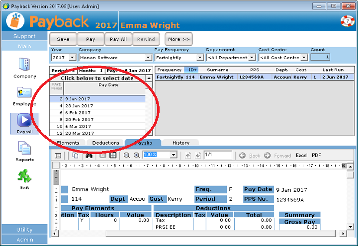 checkmark payroll changing frequencies